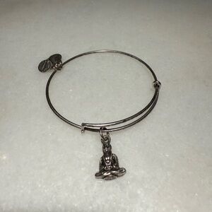 Alex and Ani Rafaelian Silver Buddha Charm Bracelet